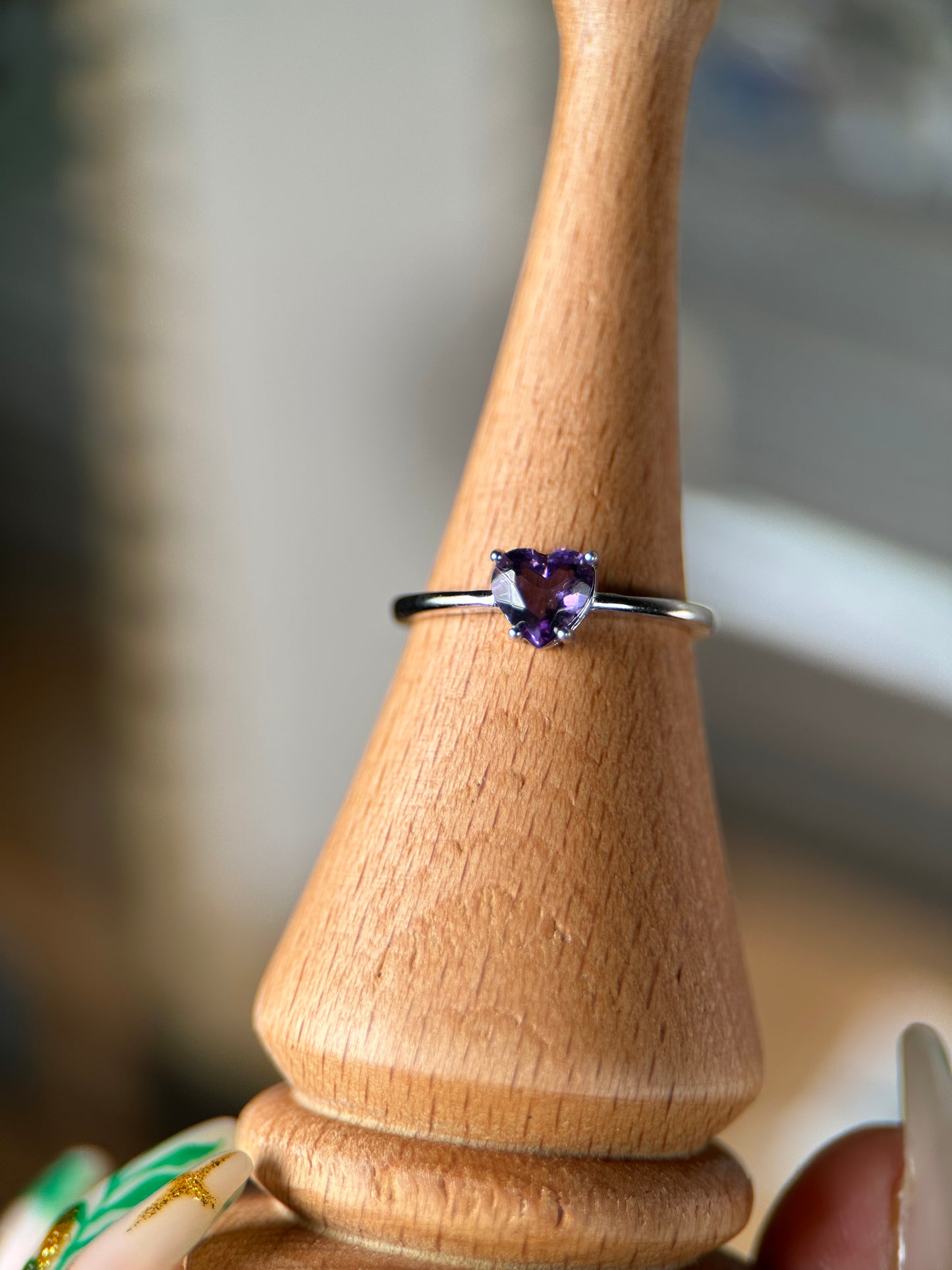 Amethyst Dainty Heart