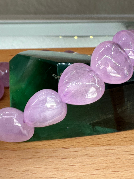 Kunzite Heart Bracelet