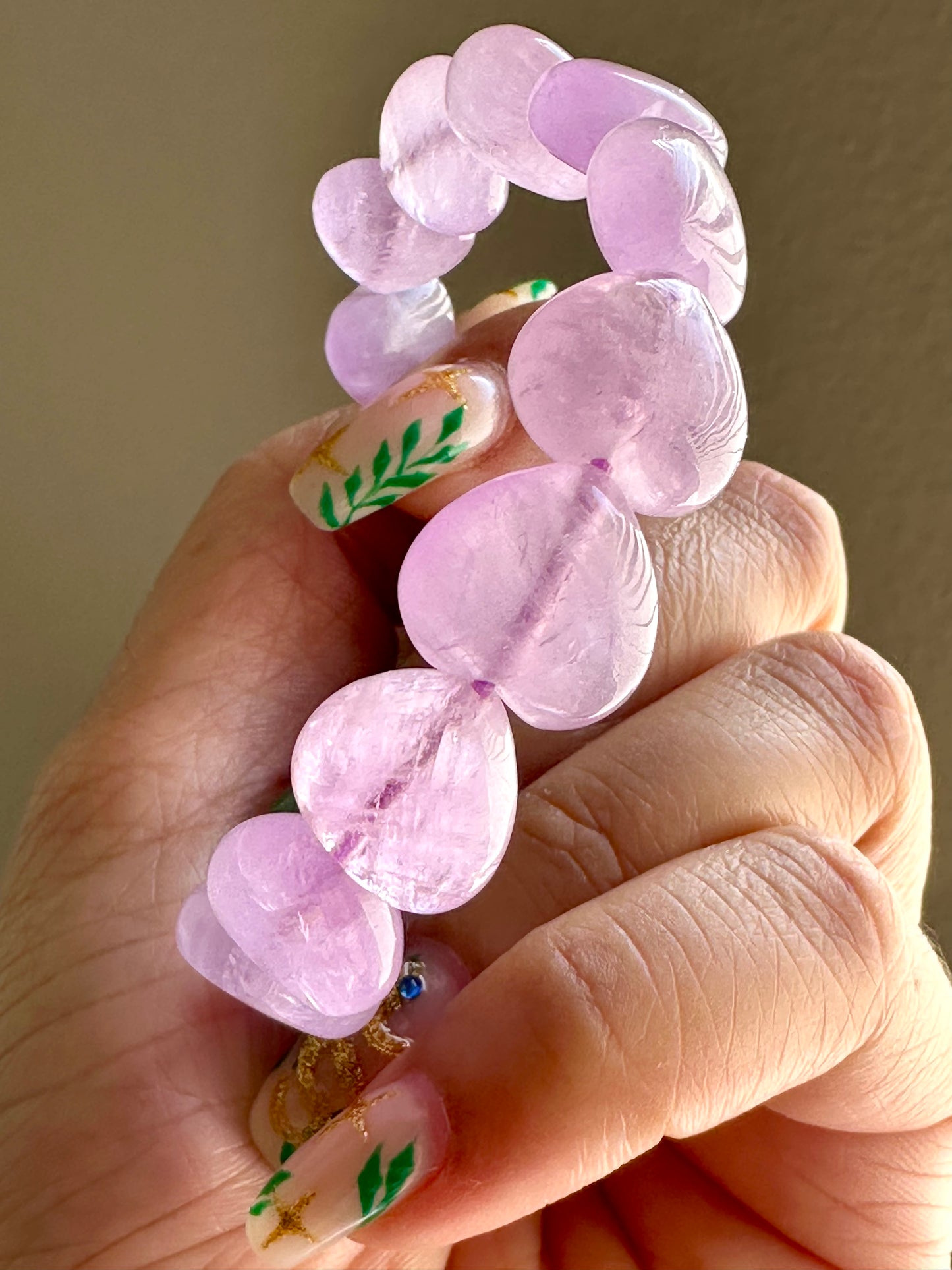 Kunzite Heart Bracelet