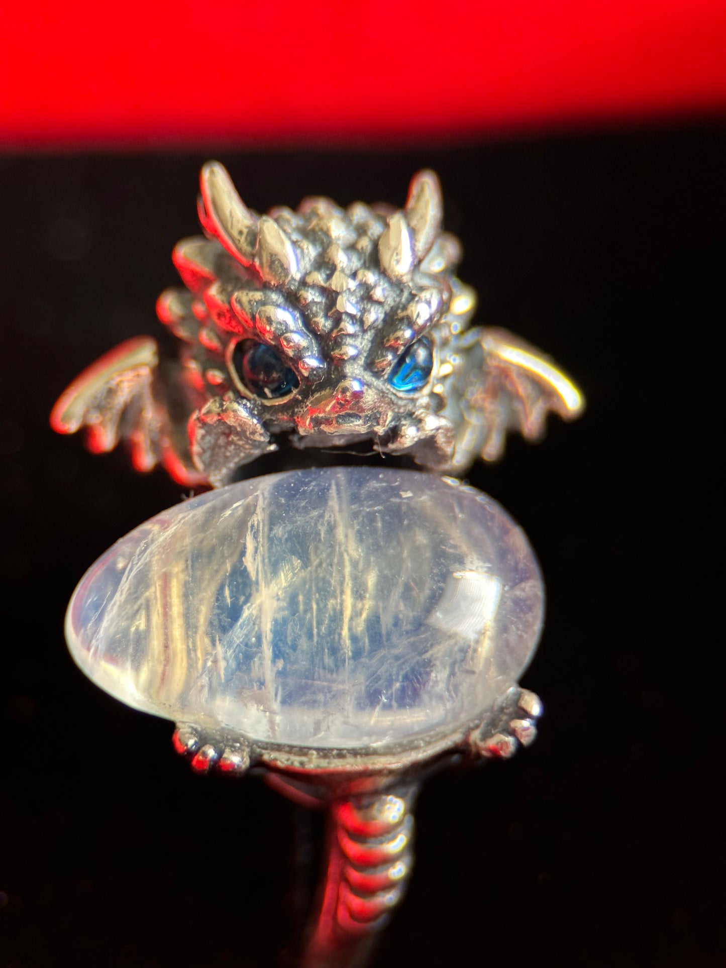 Moonstone Sterling Silver Dragon