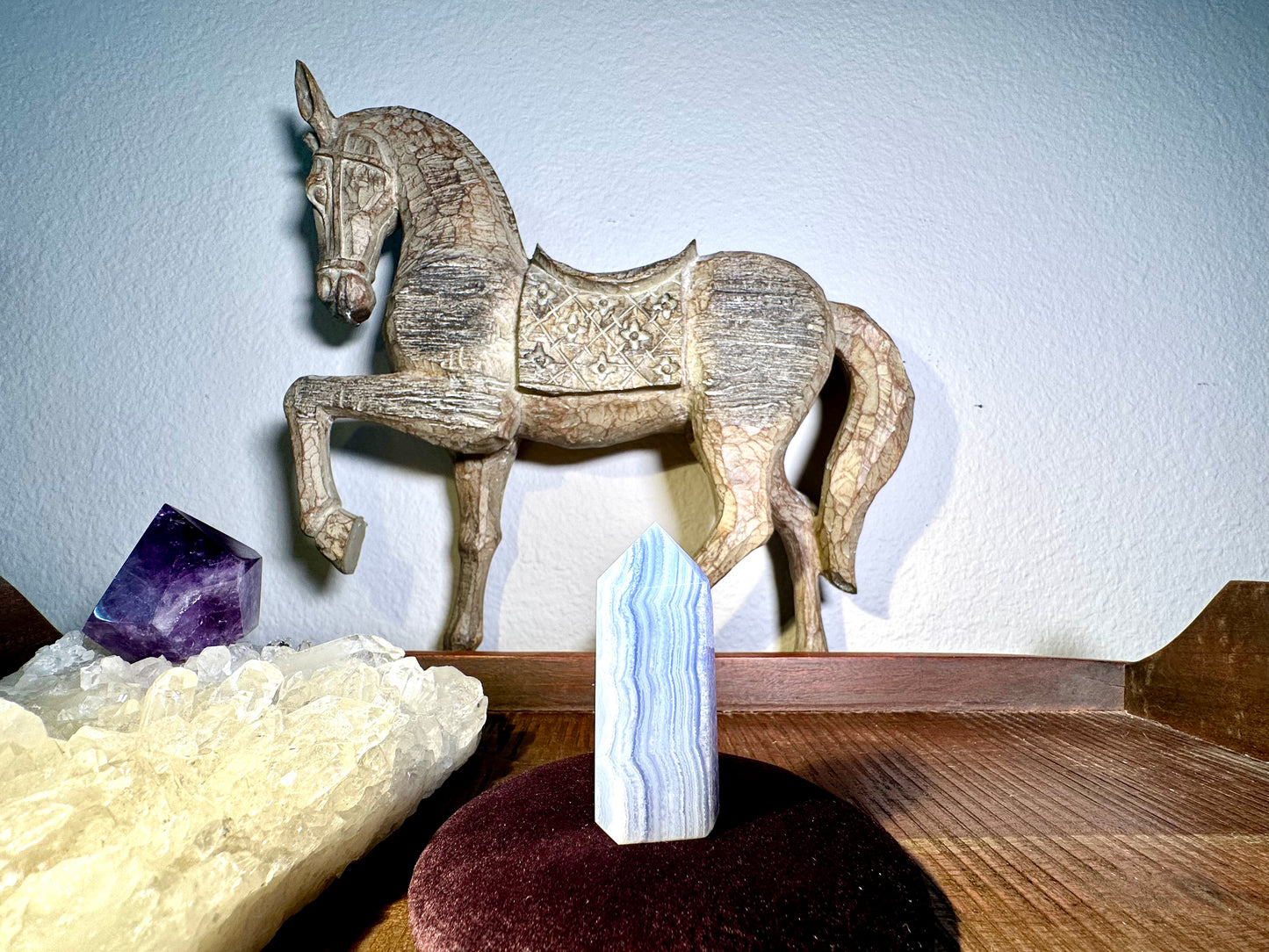 Blue Lace Agate Tower