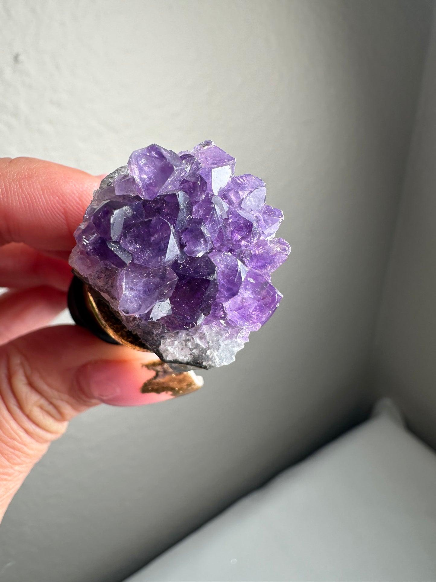 Amethyst Golden Wine Stopper