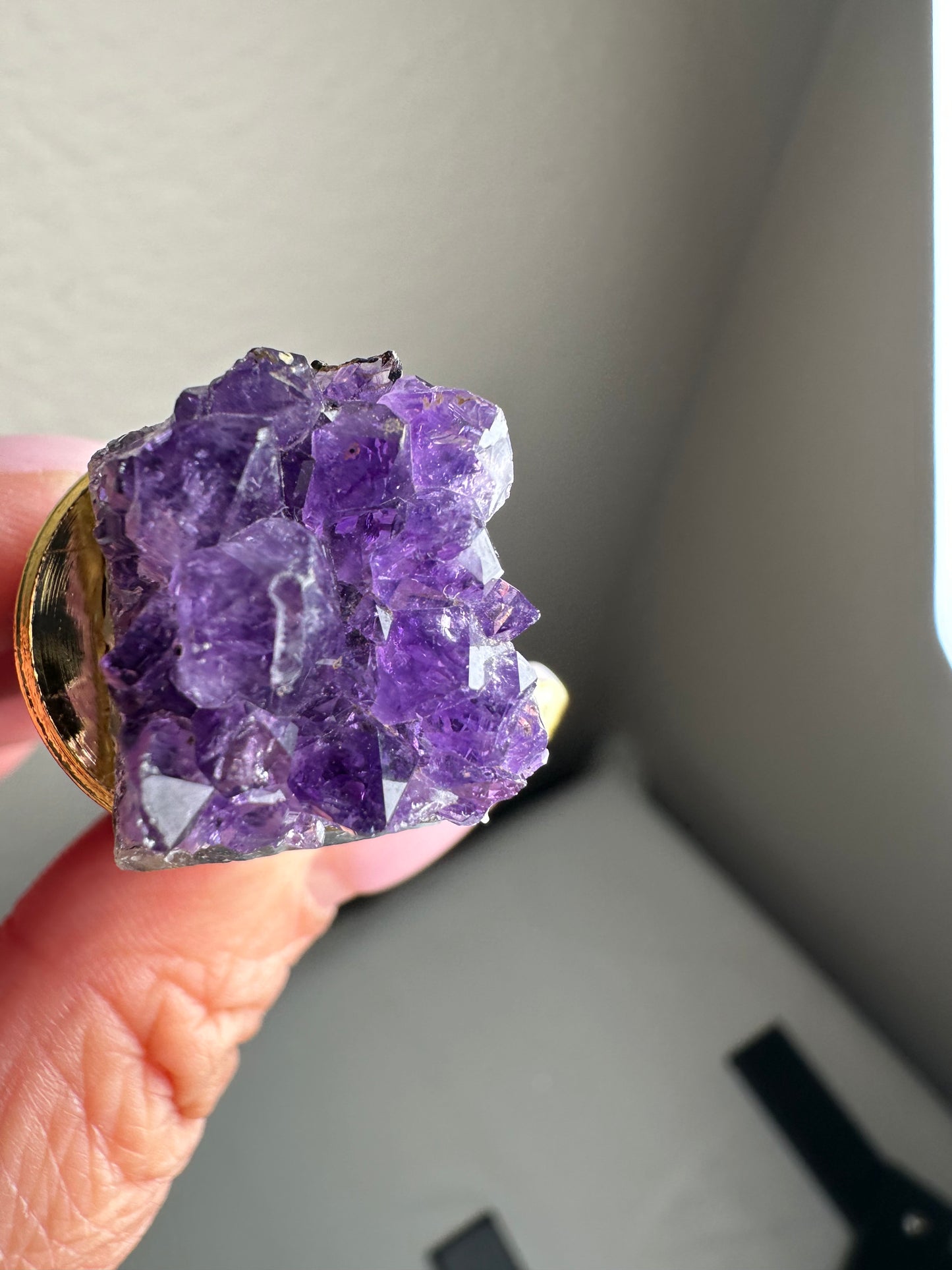 Amethyst Golden Wine Stopper