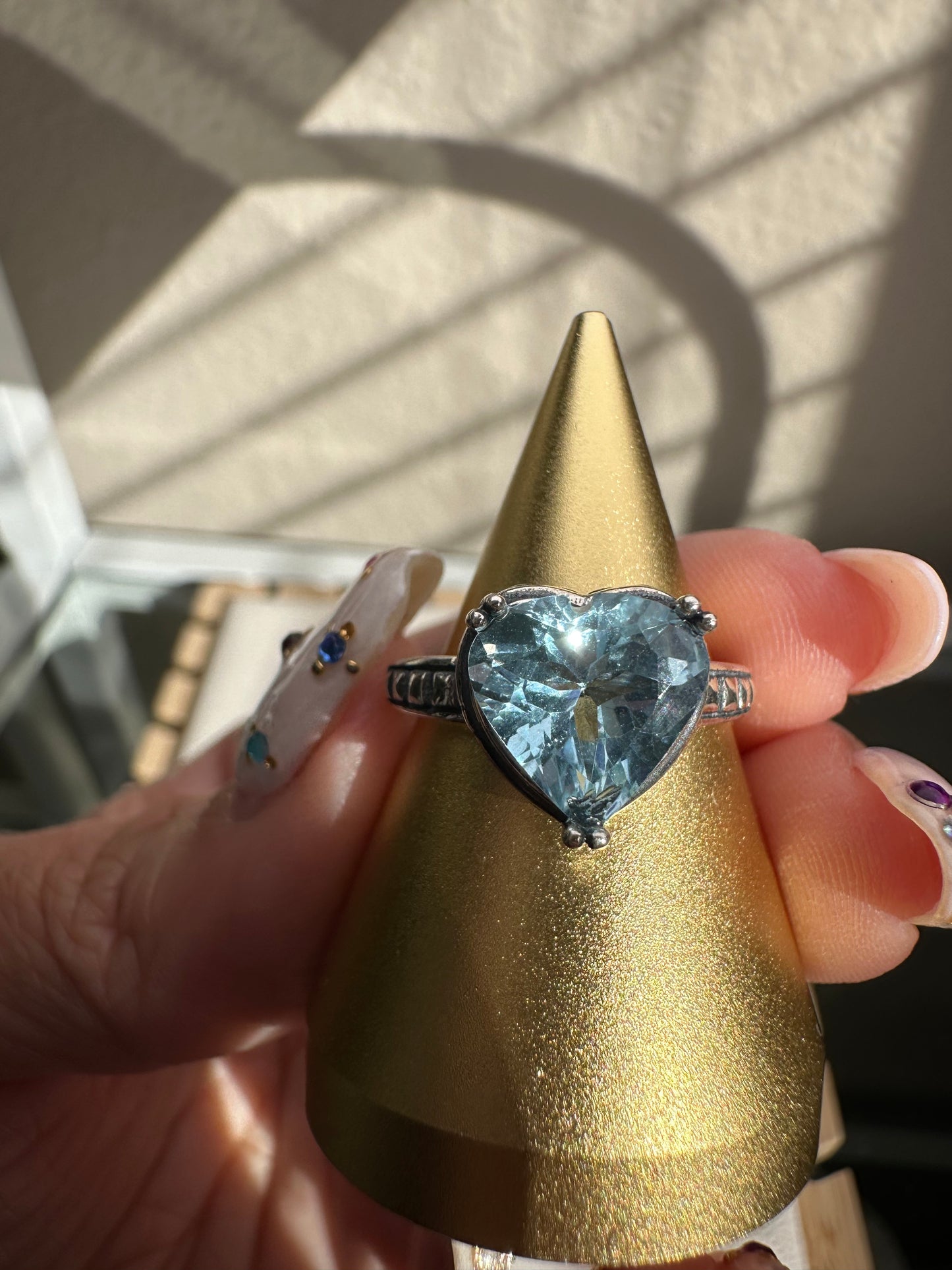 Blue Topaz Heart