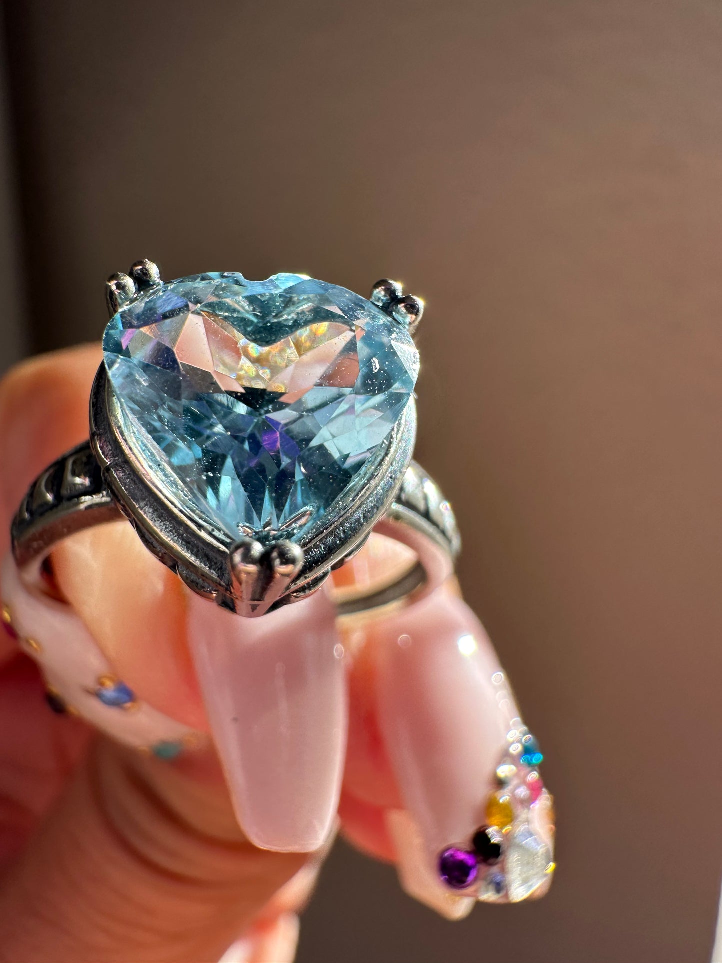 Blue Topaz Heart